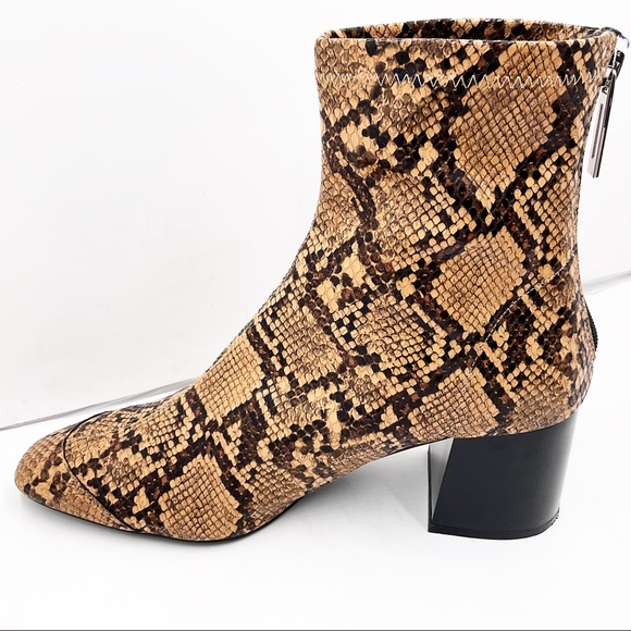 {ZARA} Snakeskin Ankle Booties - Picture 2 of 16